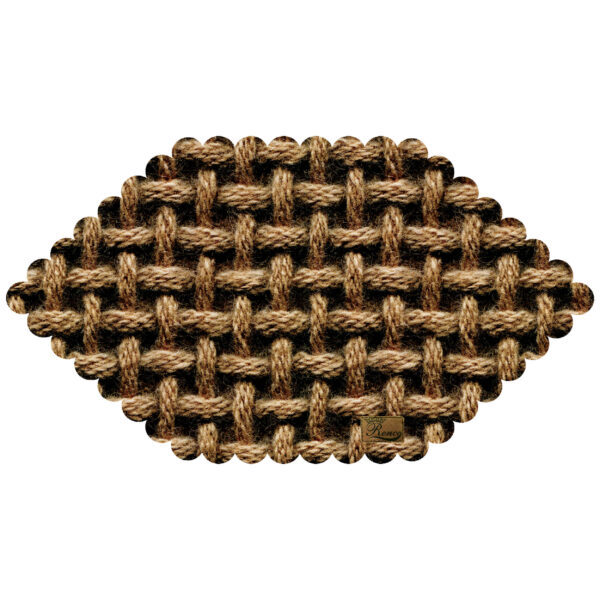 天鹅绒桌布 – 波斯优雅六边形棋格编织设计