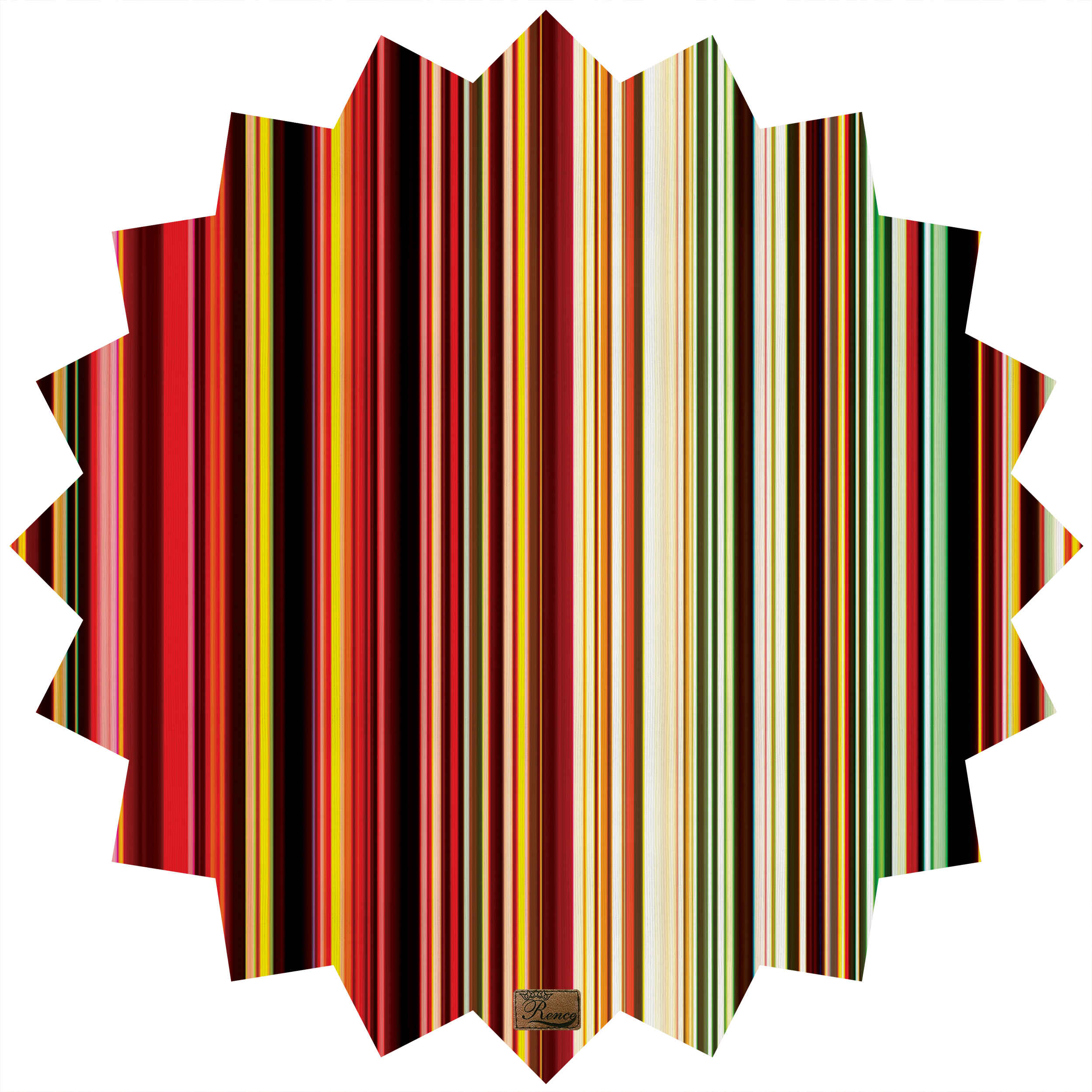 Main image of 天鹅绒桌布 – 波斯优雅多边形条纹款