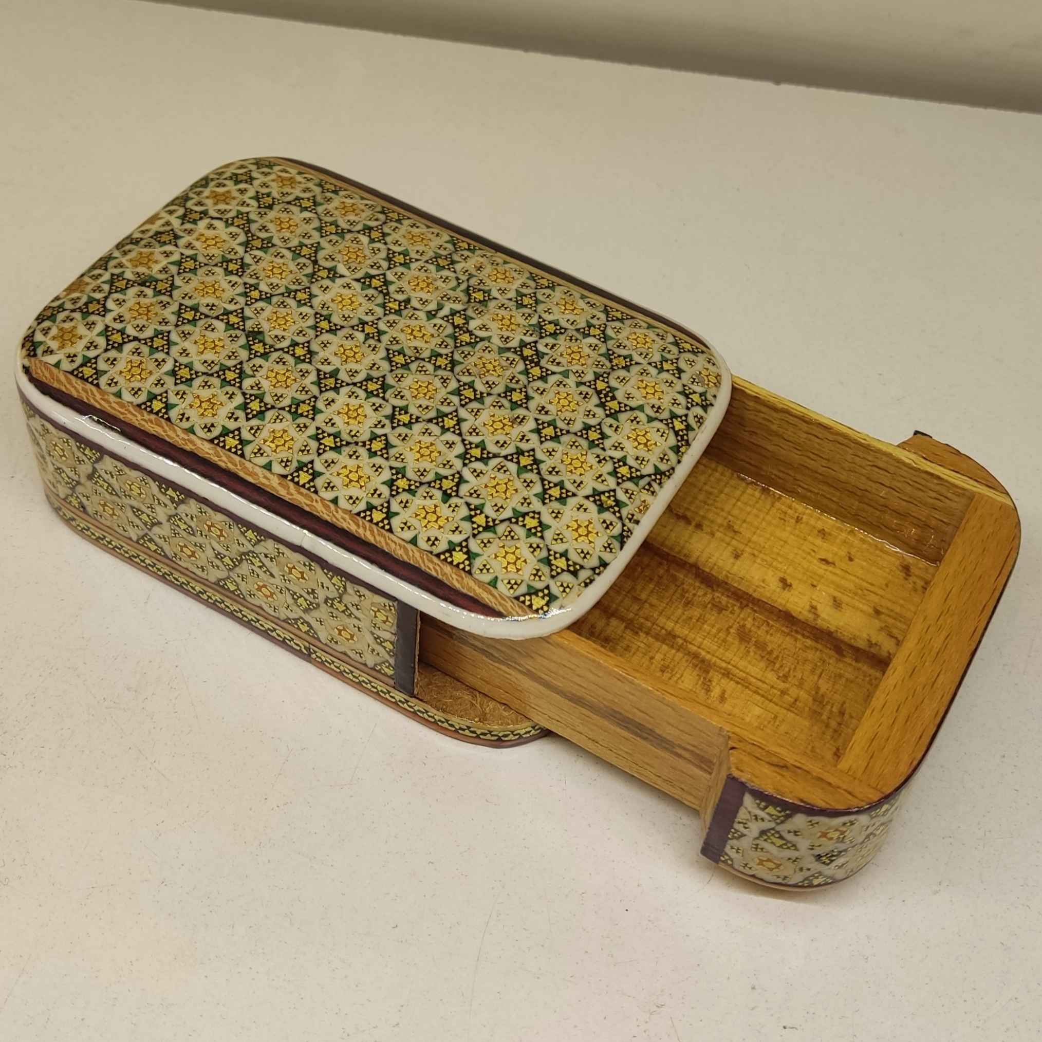 波斯木质扑克牌盒 – 哈塔姆珐琅 Kimia 款