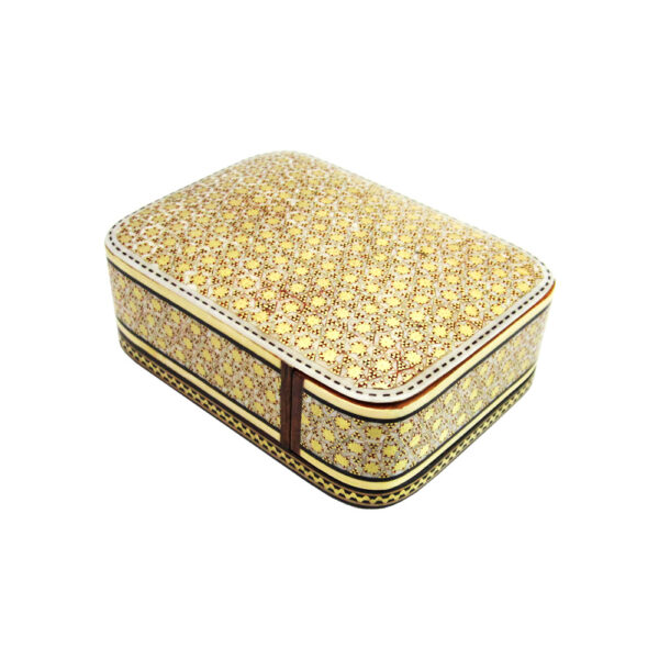 波斯木质扑克牌盒 – 哈塔姆珐琅优雅款