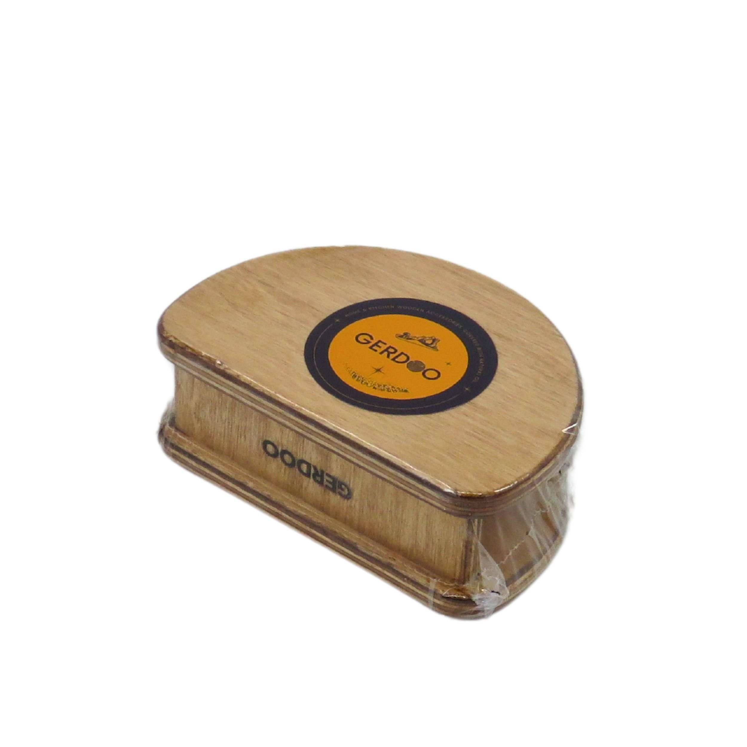 半圆木质纸巾盒 – 优雅设计