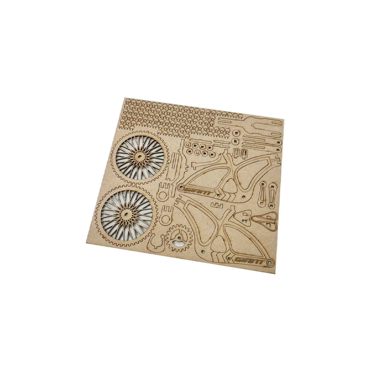 130片木质3D拼图模型套件 – 自行车