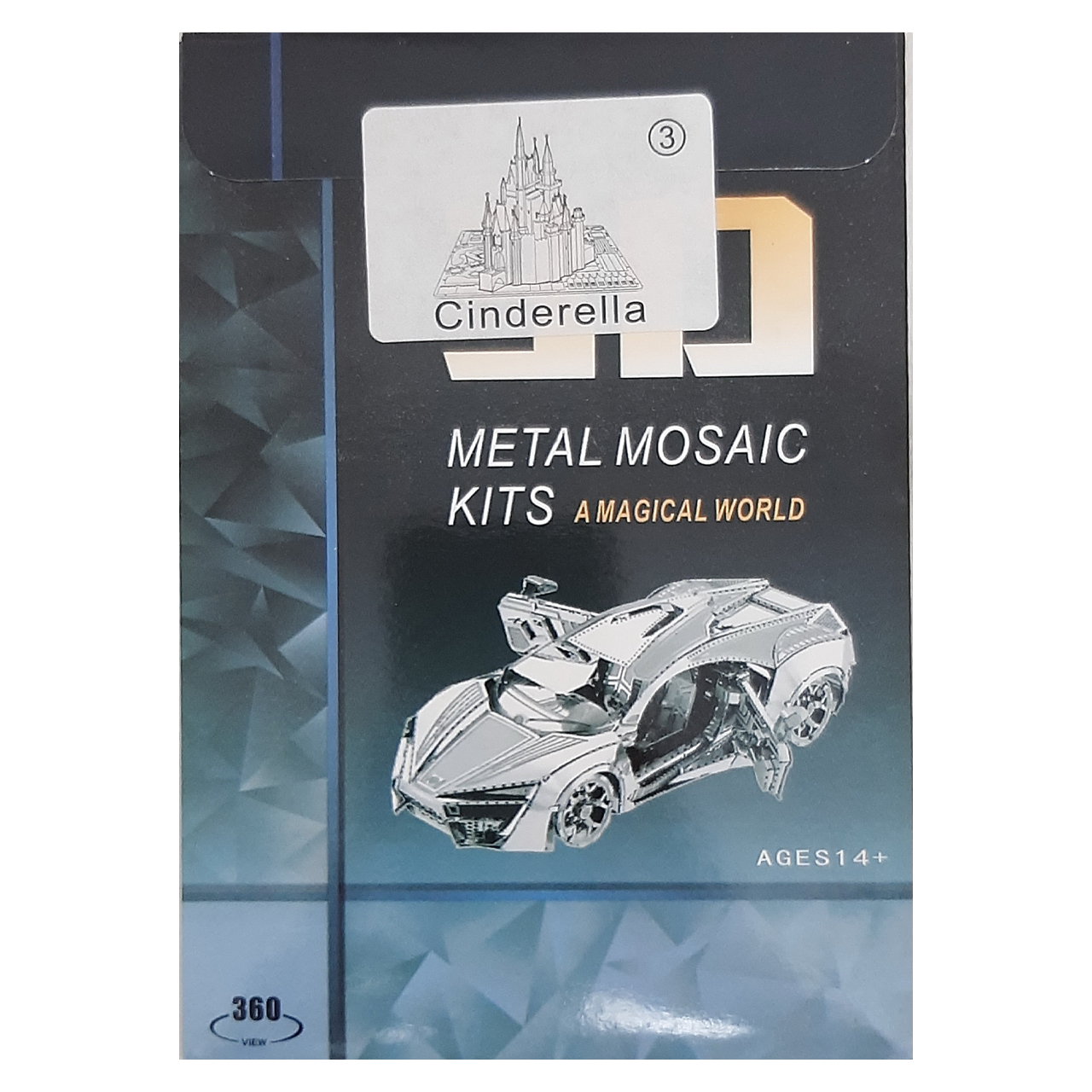 3D不锈钢拼图 —— 灰姑娘城堡模型套件