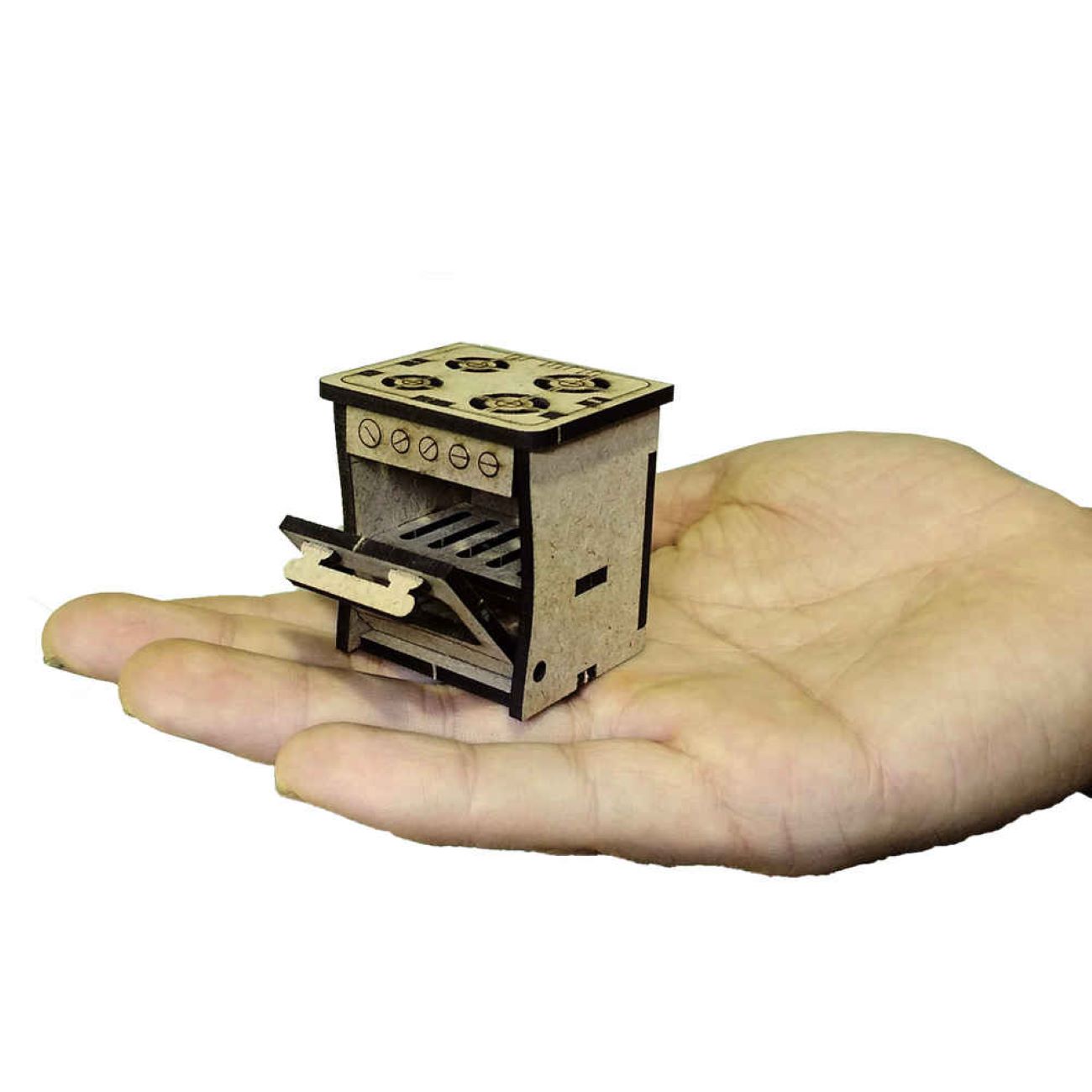 41片木质3D拼图模型套件 – 厨房