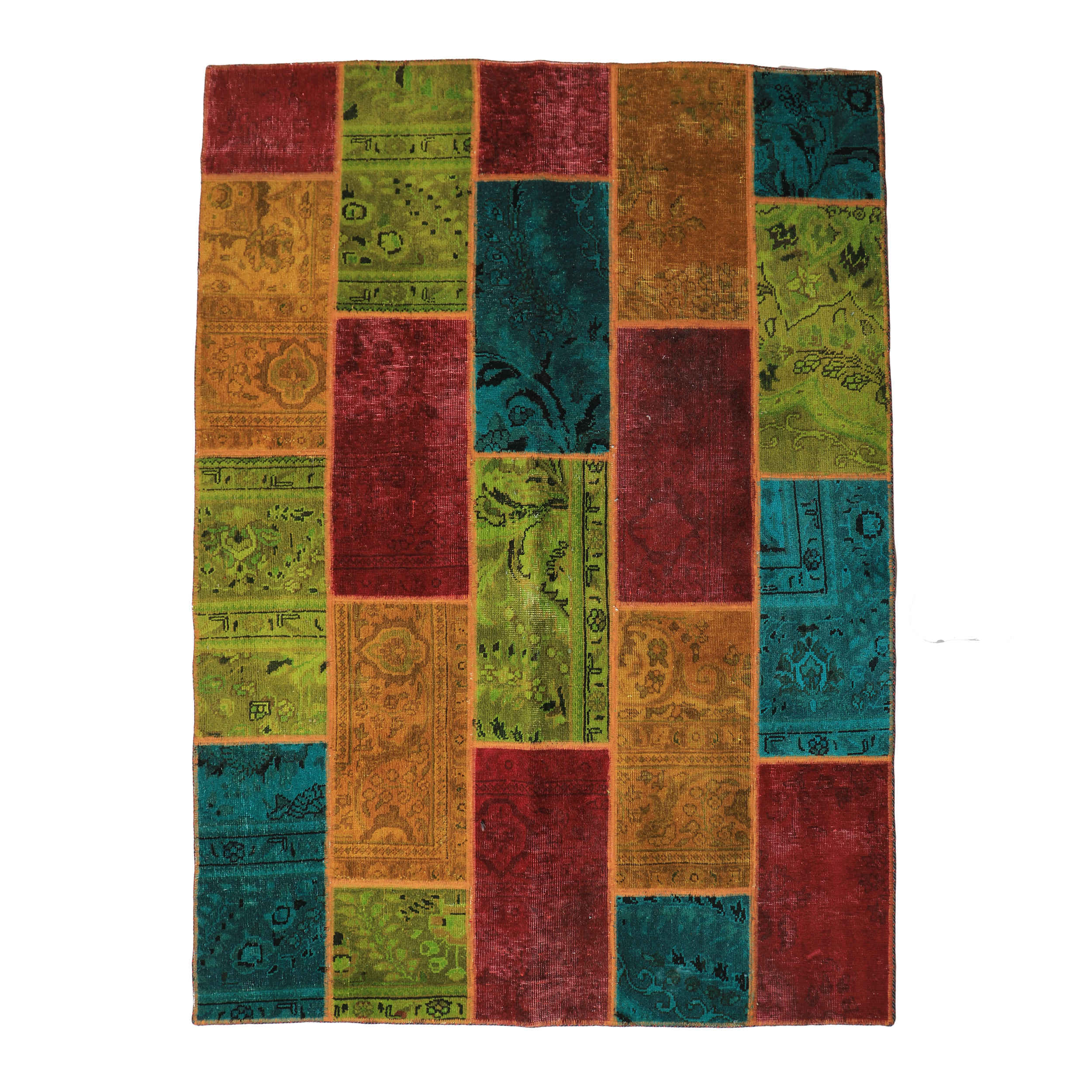 Main image of 原创波斯羊毛地毯，手工结制，几何图案