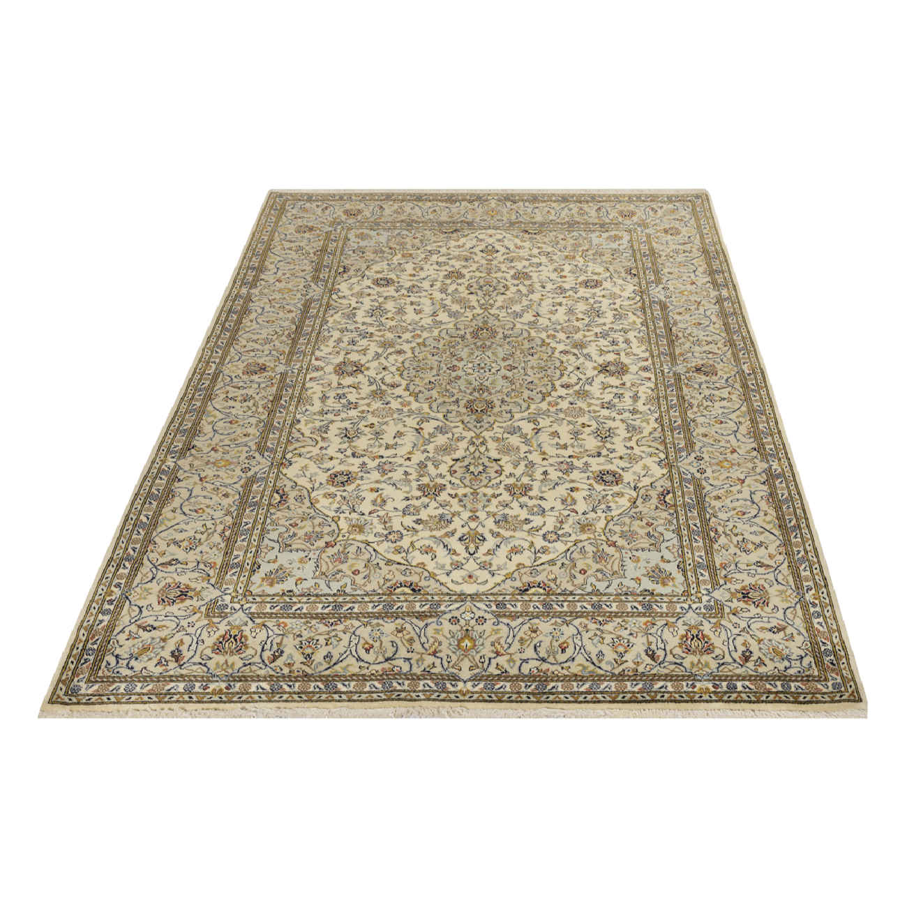 正宗波斯地毯,棉与羊毛手工结制,Lachak Toranj