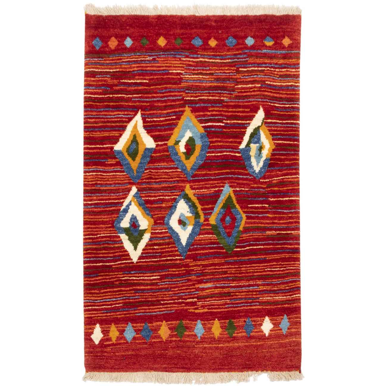 Main image of 正宗波斯加贝羊毛地毯 手工编织于法尔斯 几何