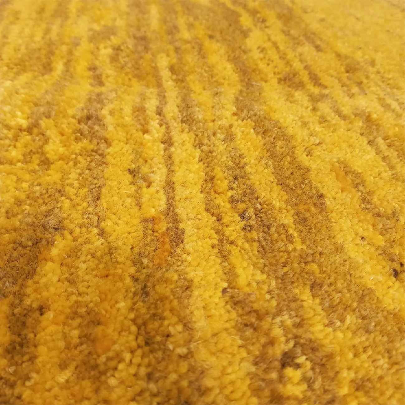 正宗波斯加贝羊毛地毯 手工编织 黄色