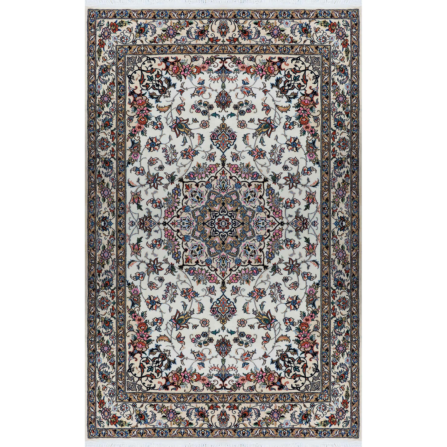 Main image of 正宗波斯丝地毯，手工结制，产自奈因 Lachak Toranj