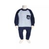 Thumbnail 2: 男婴条纹设计服装套装
