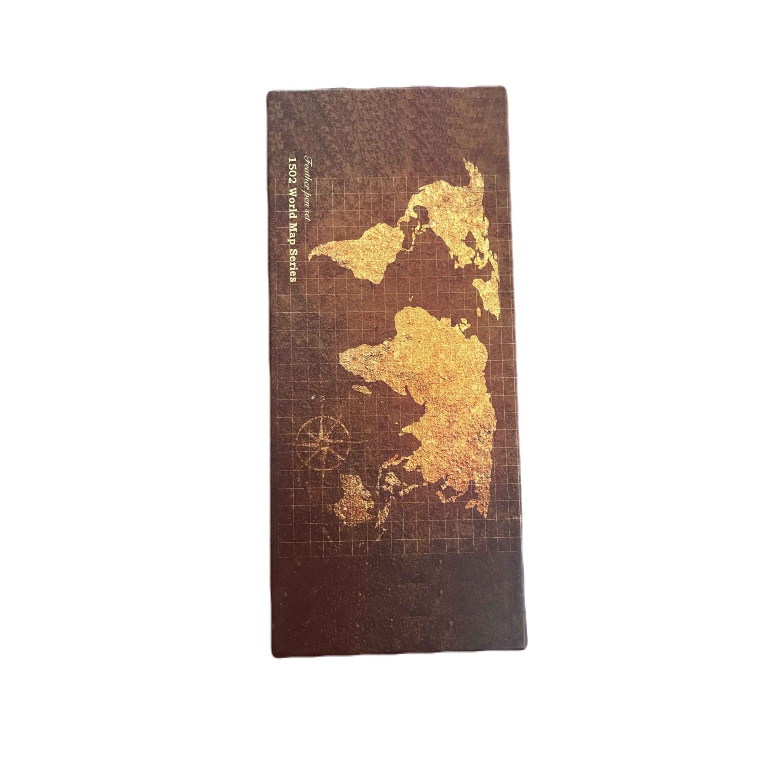 羽毛笔套装 – 可更换金属笔尖