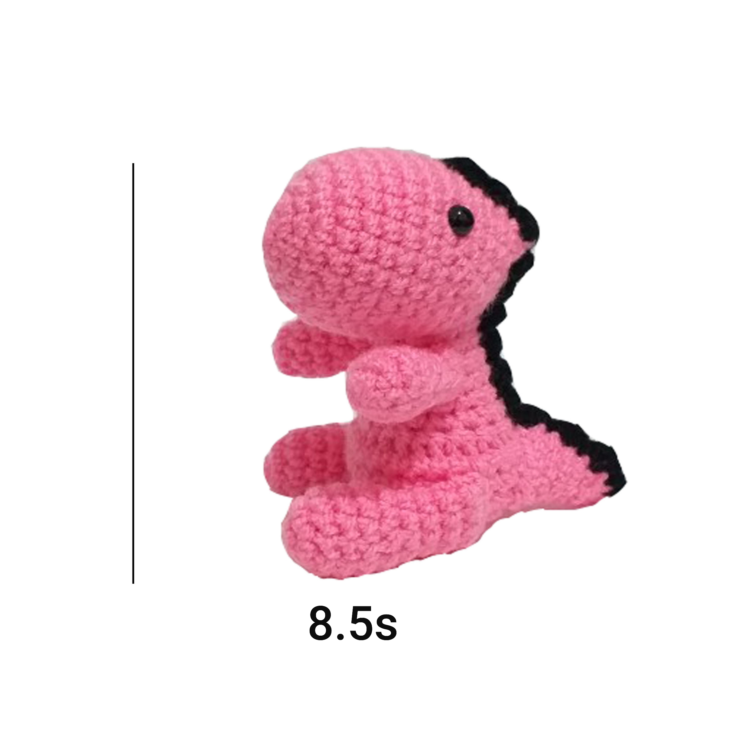 手工钩针钥匙扣 – 白色鬼魂设计