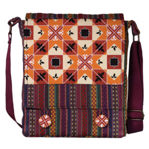 女款传统条纹斜挎肩包