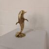 Thumbnail 2: 黄铜海豚装饰雕像 – 海洋生物雕塑