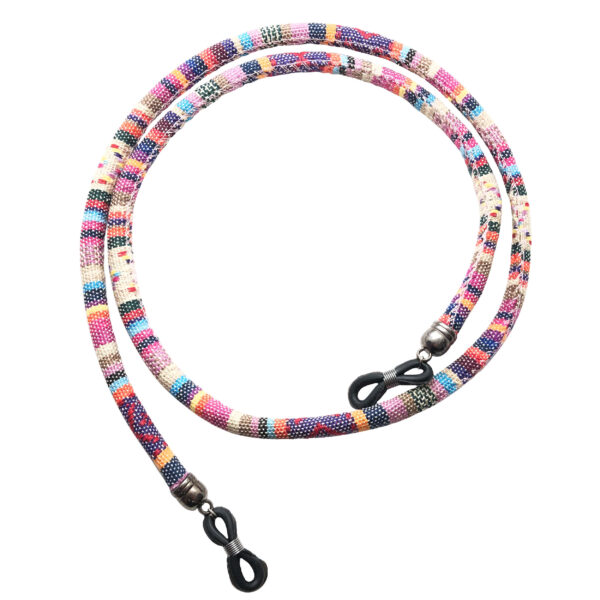 眼镜挂绳 – 手工条纹设计