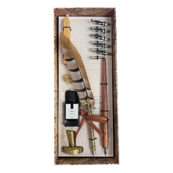 野鸡羽毛笔套装 – 皇家设计款