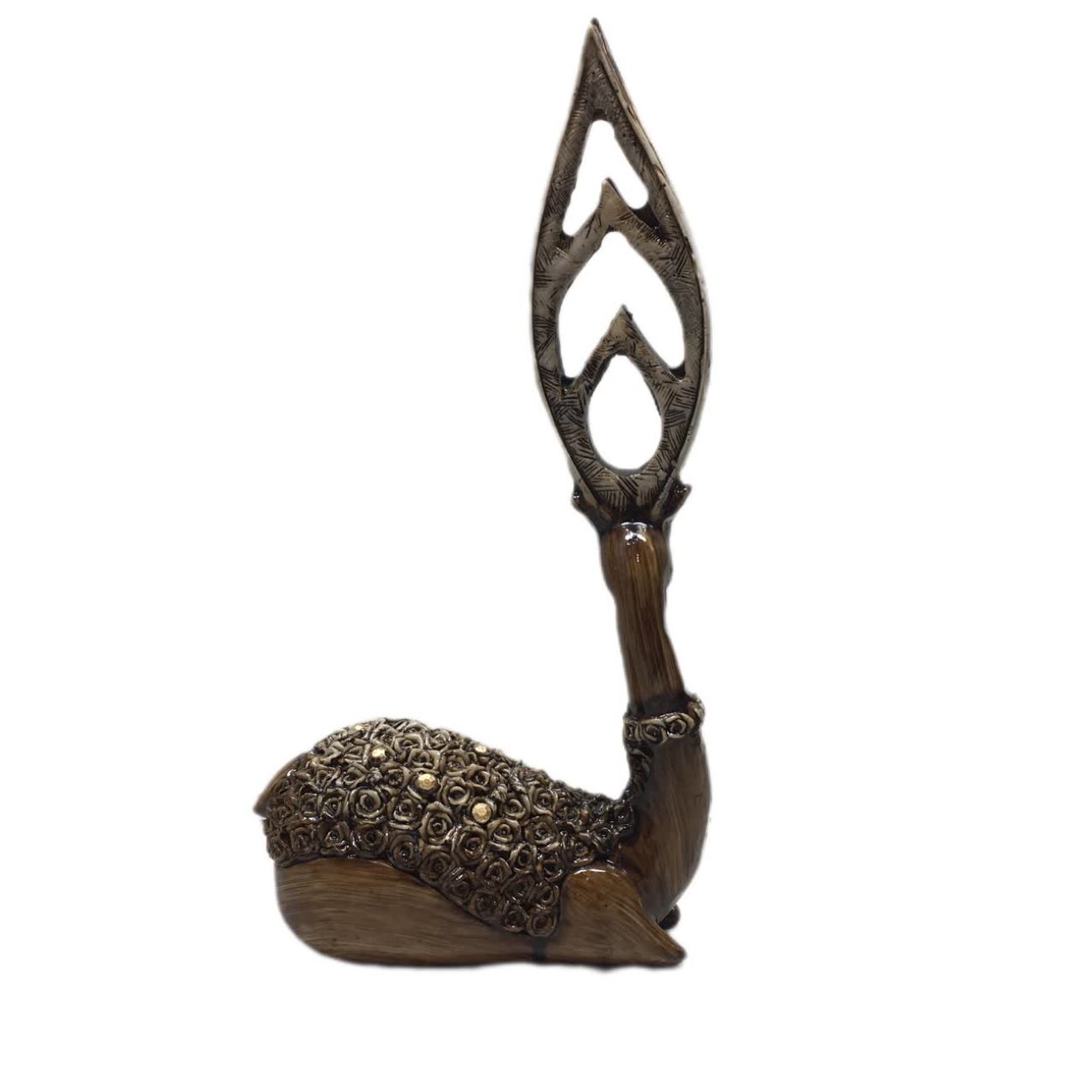 Main image of 棕色瞪羚雕像 – 优雅野生动物家居摆件