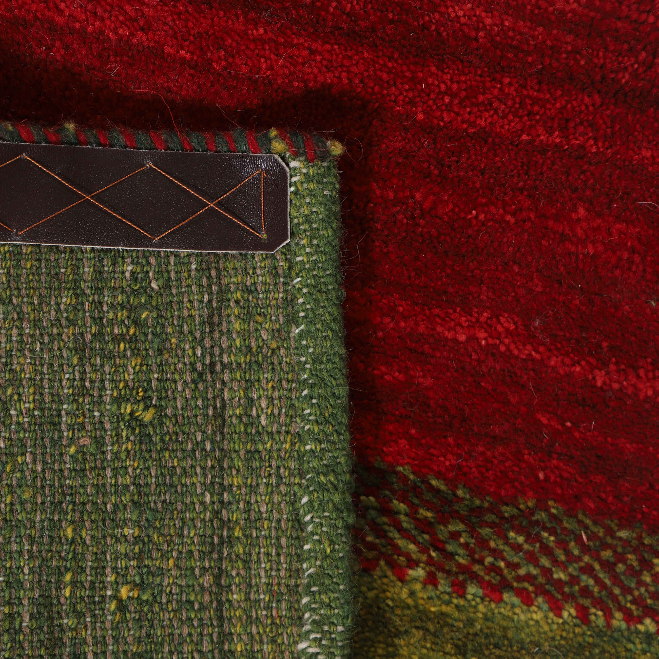 真正波斯加贝羊毛地毯 手工编织于法尔斯