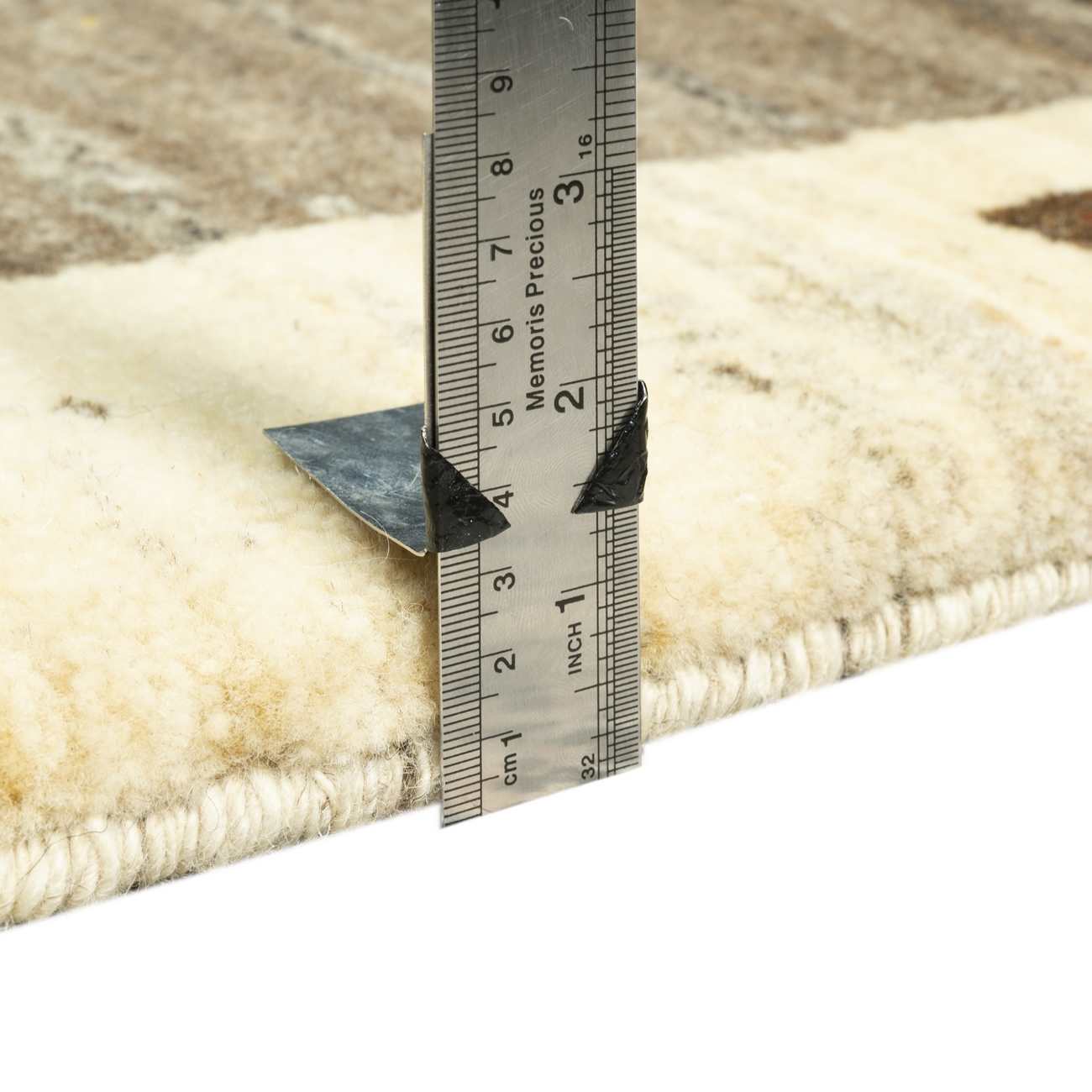 真正波斯加贝羊毛地毯 手工编织于法尔斯 棕色