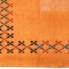 Thumbnail 5: 真正波斯加贝羊毛地毯 手工编织于法尔斯 有边框 橙色