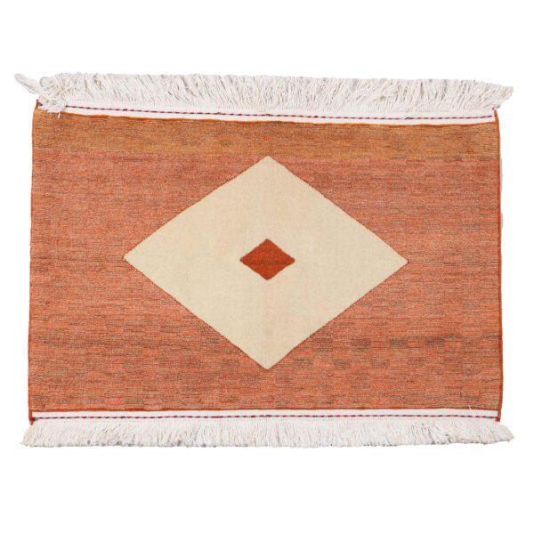 真正波斯加贝羊毛地毯 手工编织于法尔斯 几何