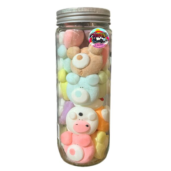 清真棉花糖 – 罐装可爱动物造型 (130克)