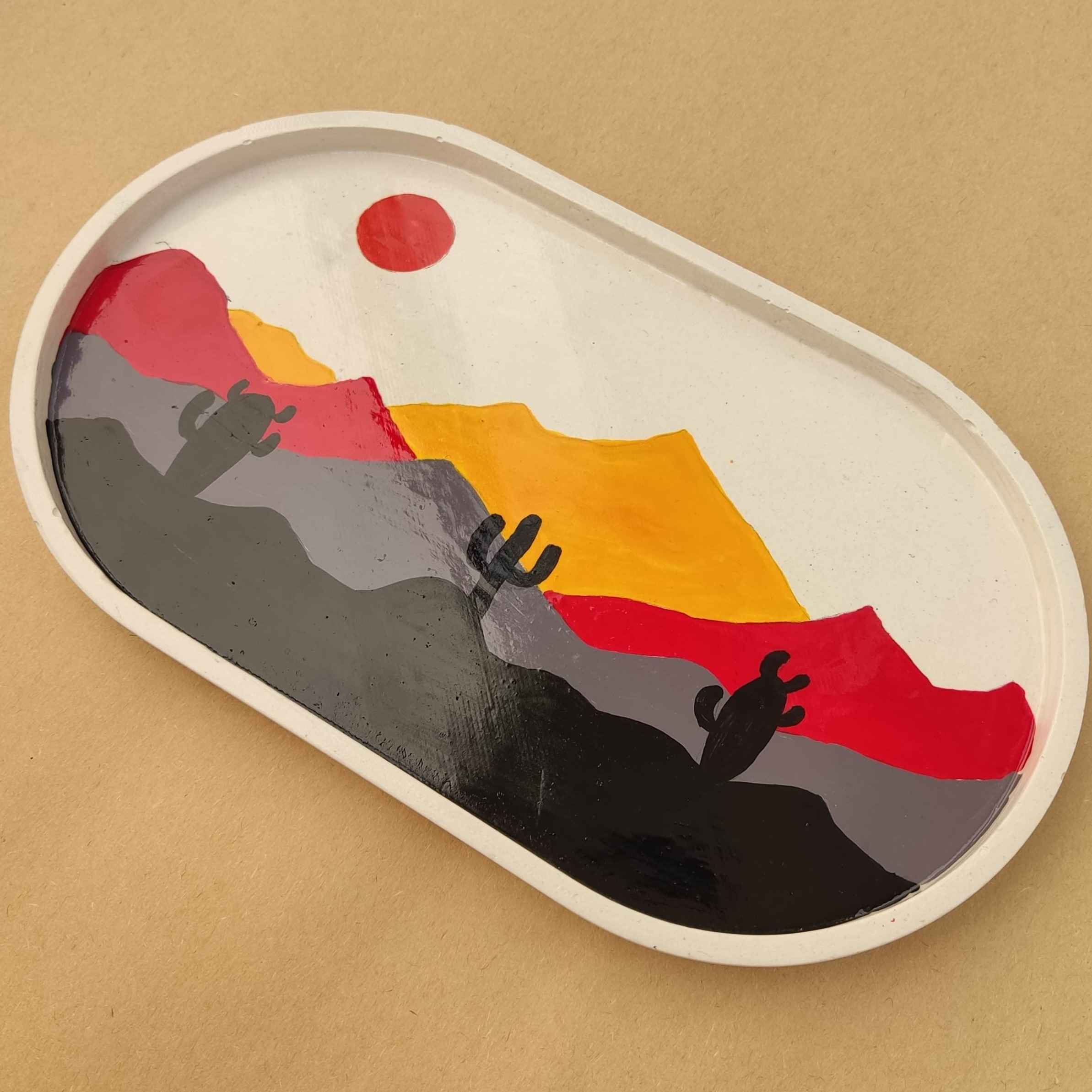 手工混凝土托盘 – 山景设计,适合各种家居