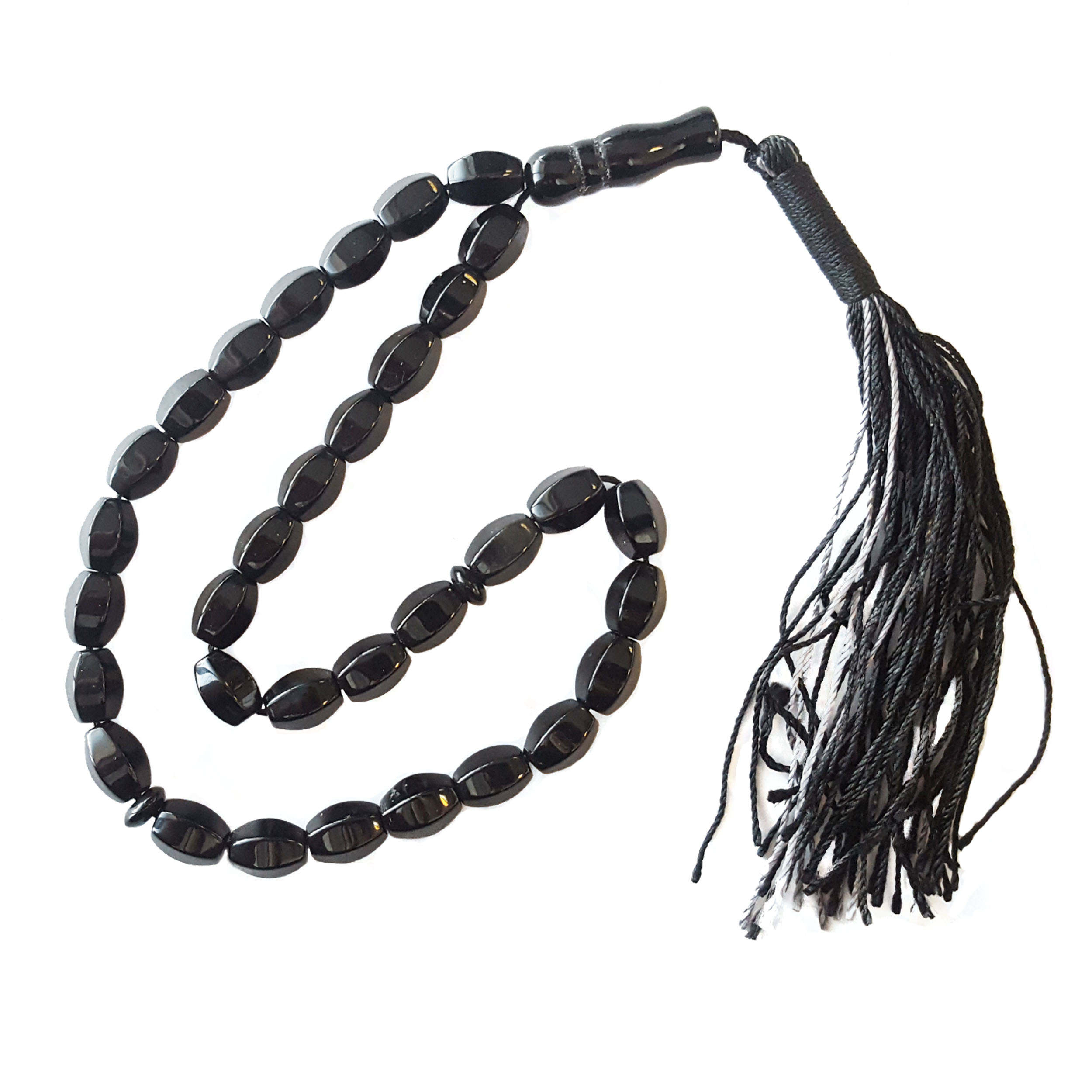 Main image of 伊斯兰黑缟玛瑙念珠 —— 33颗祈祷珠 Tasbih