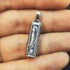 Thumbnail 3: 什叶派伊斯兰银吊坠，带伊玛目贾瓦德护符