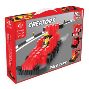 Creators 赛车积木 – 10款模型，适合6岁以上，210件
