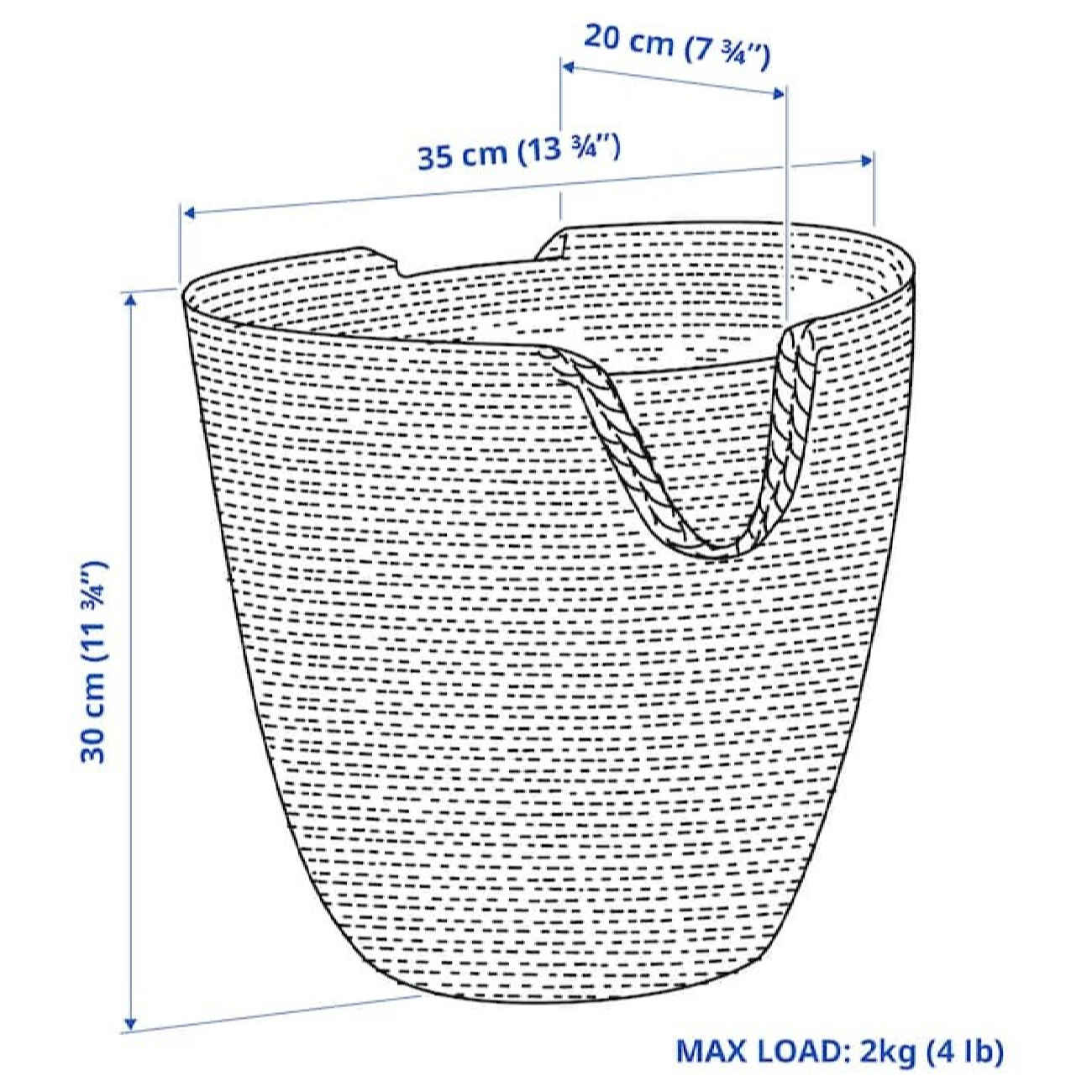 大号带手柄编织篮