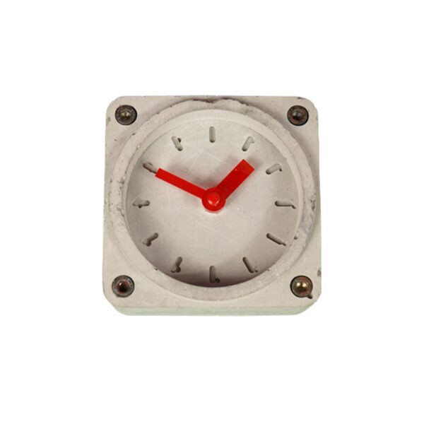 手工混凝土桌面时钟 – 极简风格适用于装饰