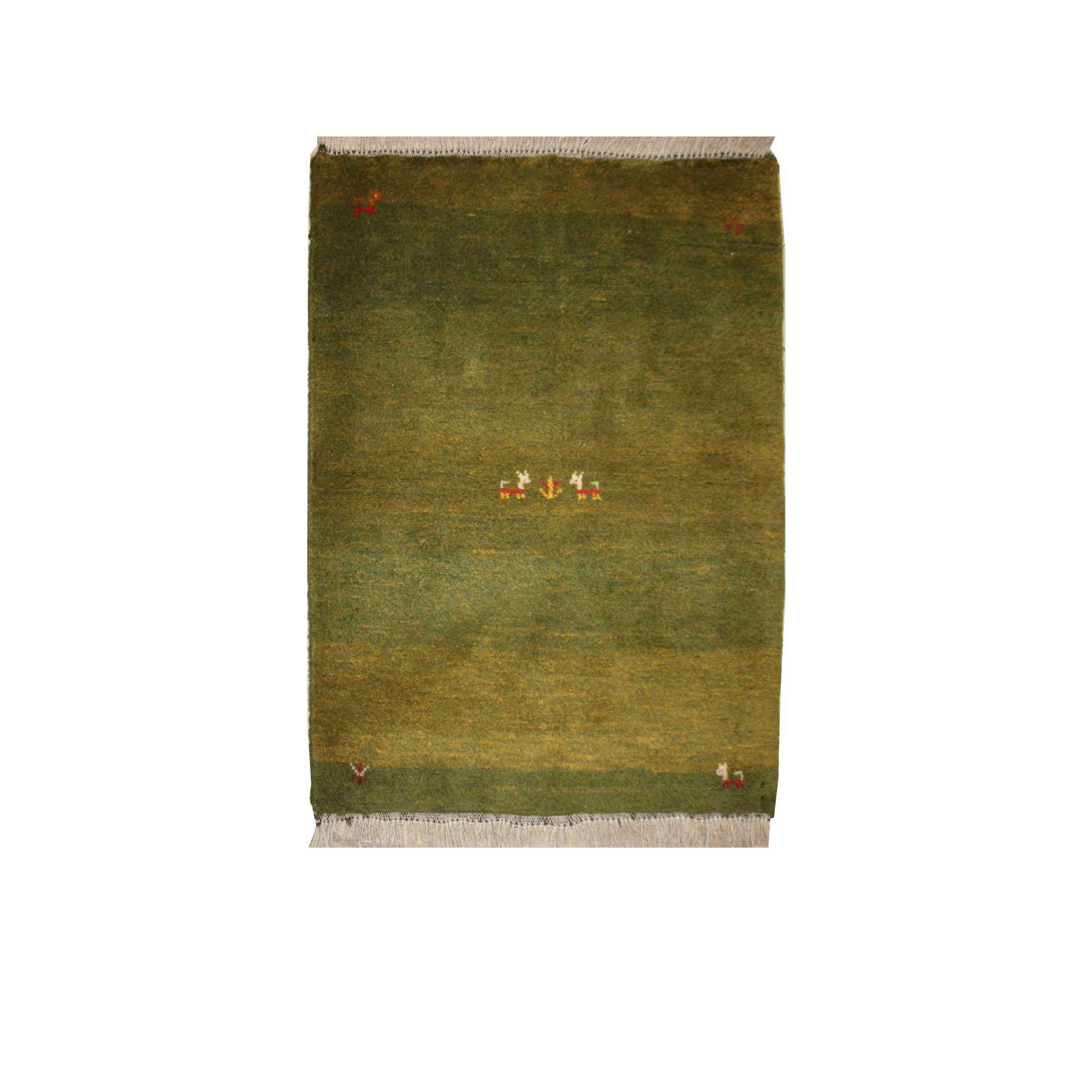 Main image of 原创波斯加贝羊毛地毯 手工编织于法尔斯 动物图案