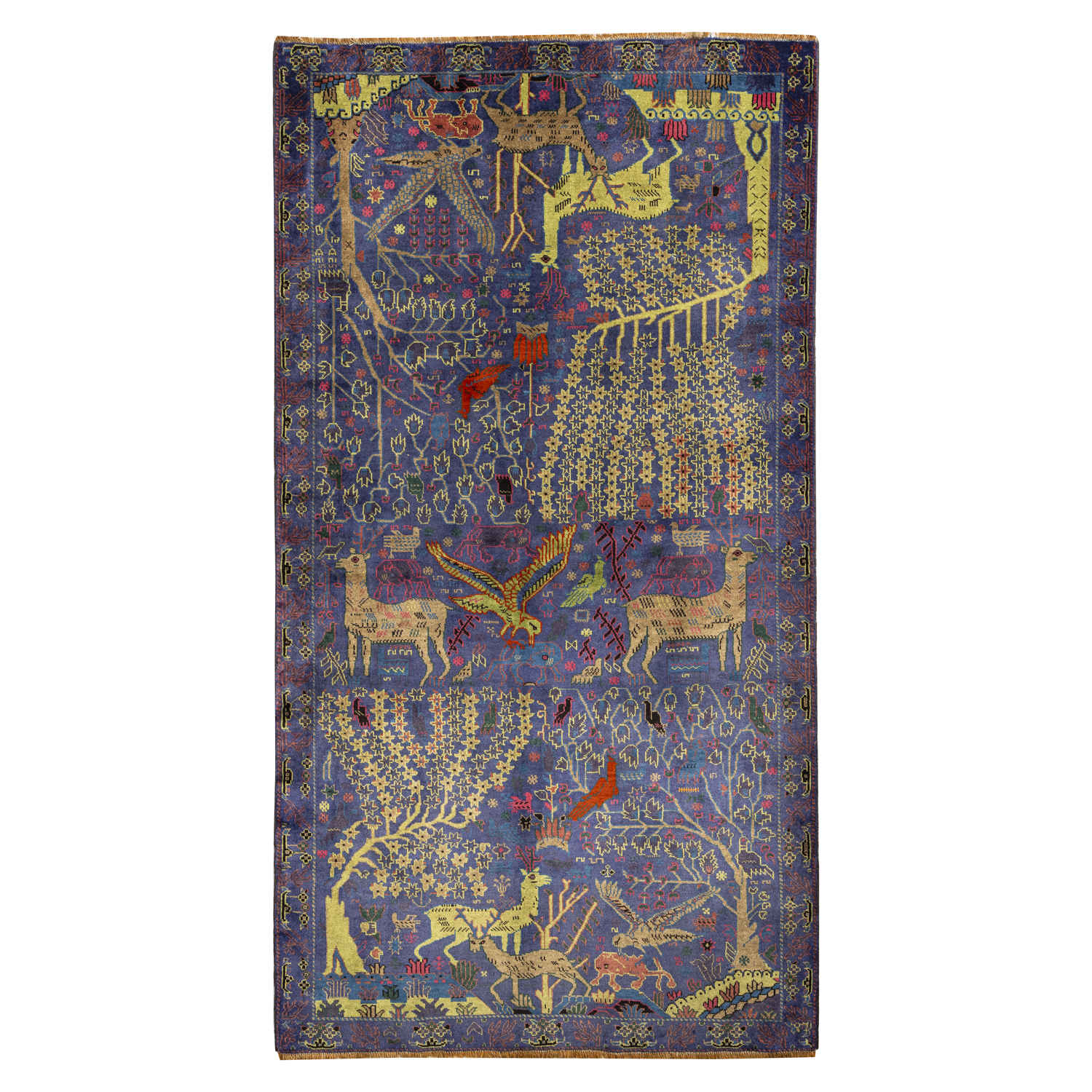 Main image of 艺术收藏波斯羊毛地毯，手工结制，产自俾路支斯坦