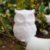 Thumbnail 4: 白色猫头鹰陶瓷雕像 – 礼品装饰鸟类艺术品