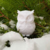 Thumbnail 3: 白色猫头鹰陶瓷雕像 – 礼品装饰鸟类艺术品