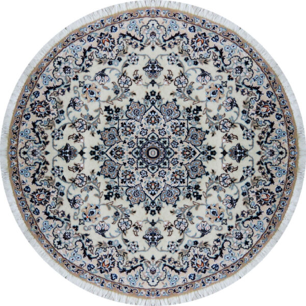 波斯地毯，羊毛正宗手工结制，产自奈因 Medallion