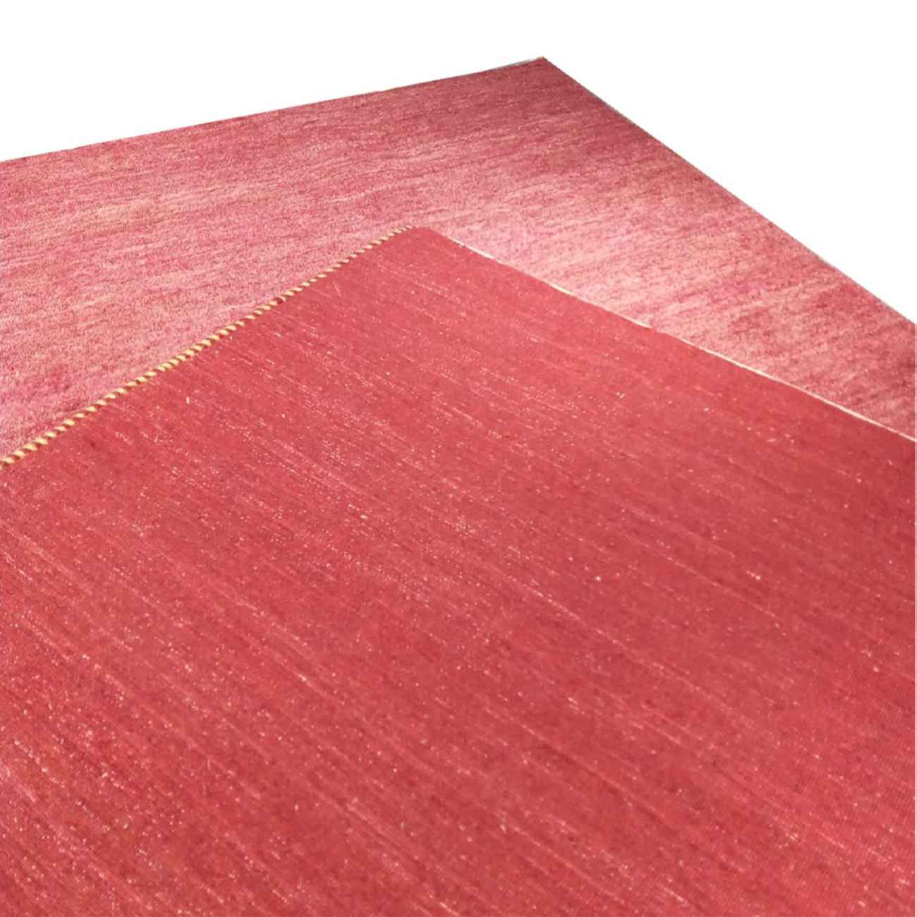 真正波斯加贝羊毛地毯 手工编织 深红色