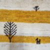 Thumbnail 7: 真正波斯加贝羊毛地毯 手工编织 动物与树木图案