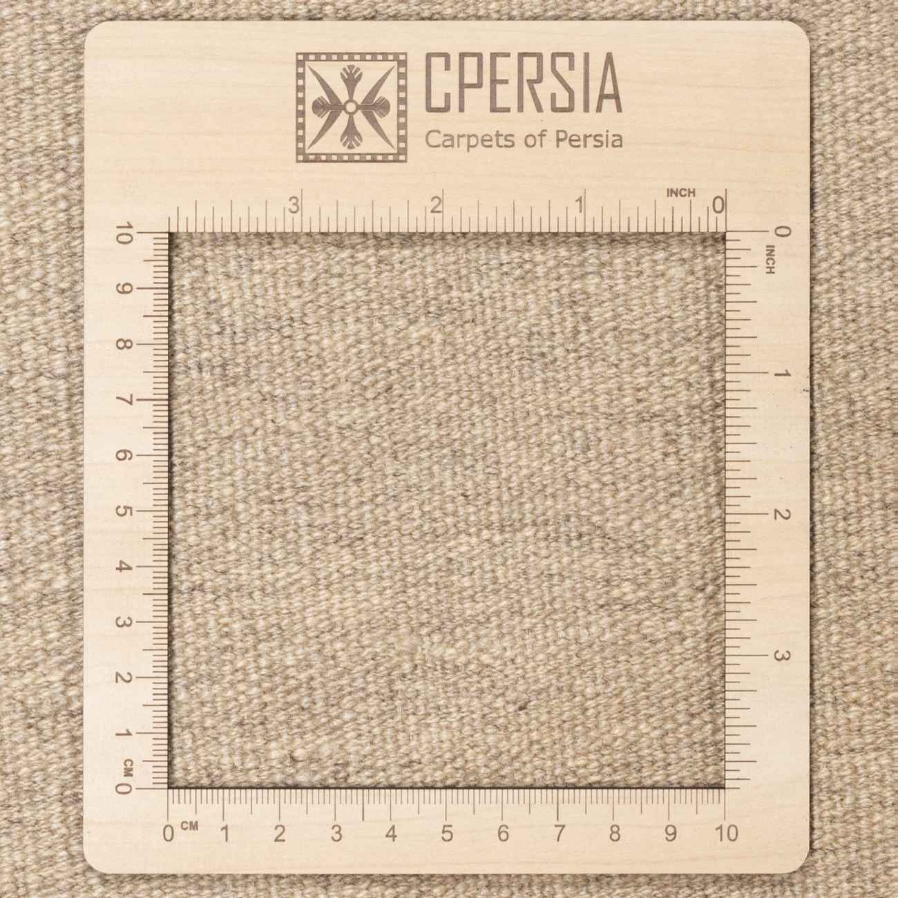 波斯羊毛基利姆地毯 手工编织于法尔斯 格子棕色