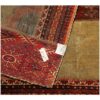 Thumbnail 3: 复古波斯手工结补丁地毯 几何红色