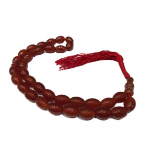伊斯兰红色玛瑙念珠 II —— 33颗祈祷珠 Tasbih