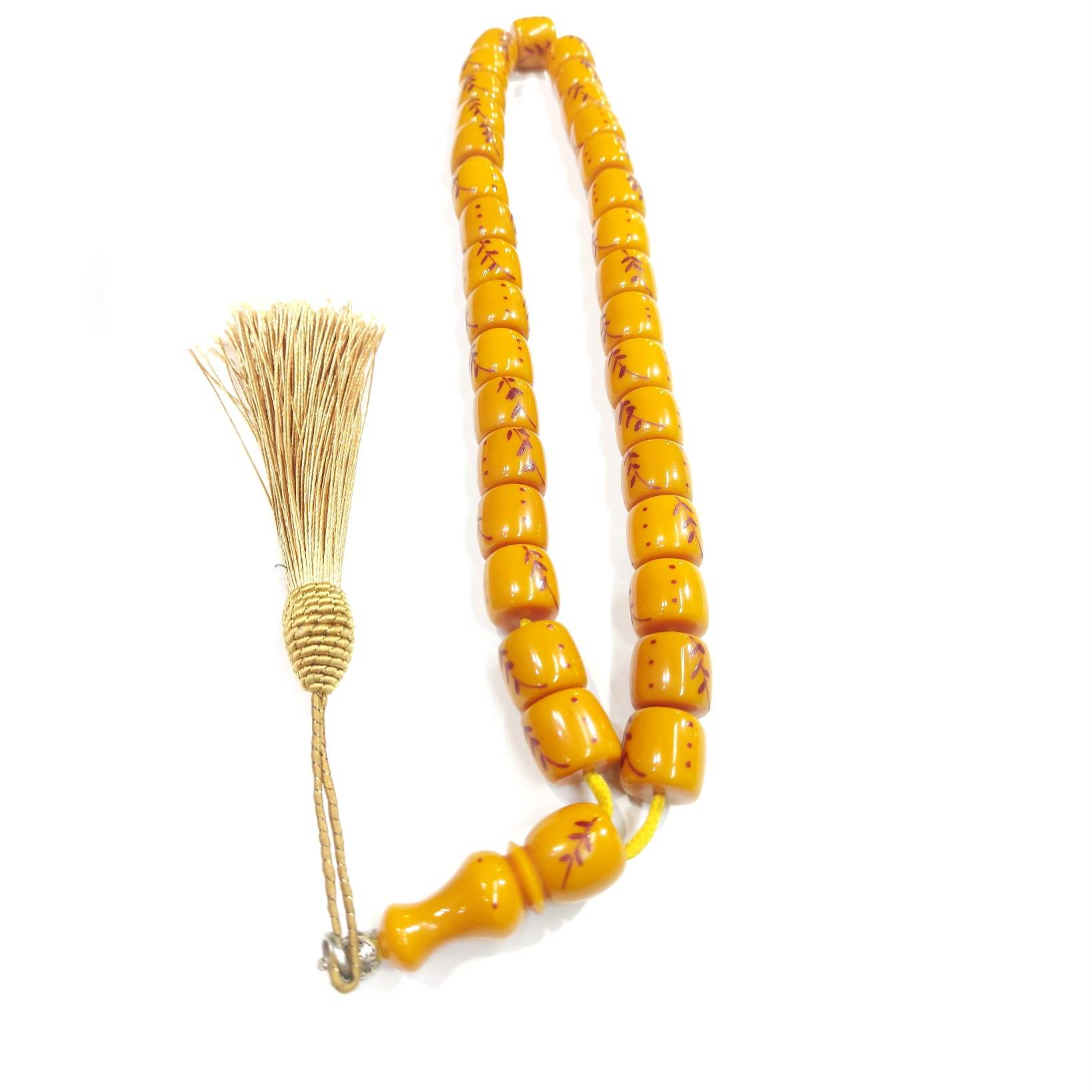Main image of 伊斯兰黄色Sandalus树脂念珠 —— 33颗祈祷珠 Tasbih