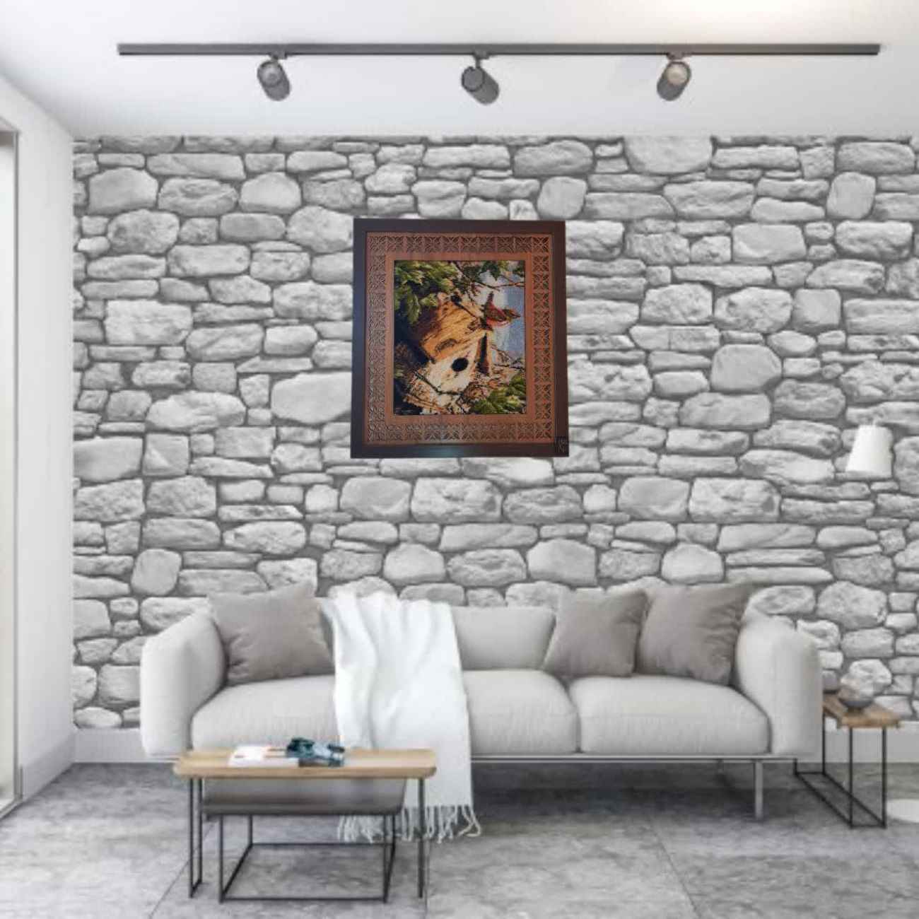 手工结波斯挂毯 – 鸟巢图案