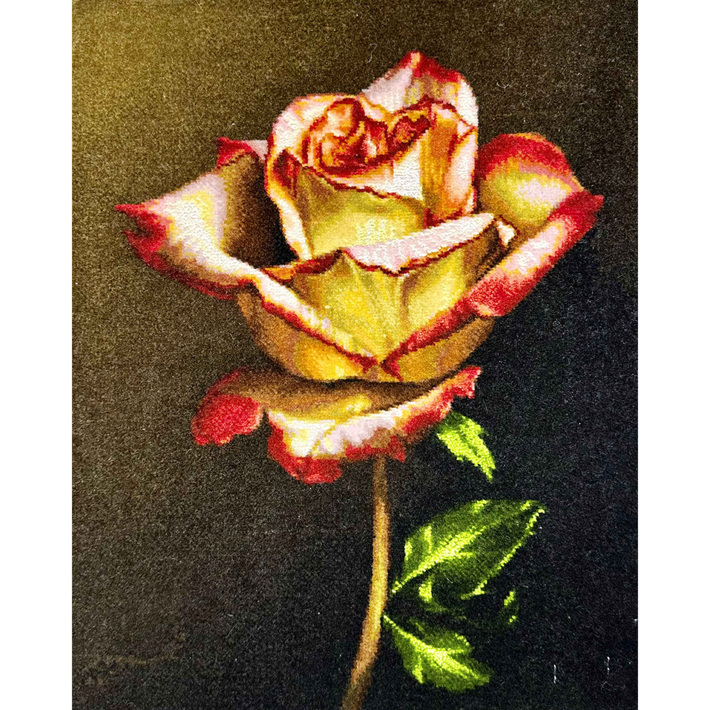 手工结波斯挂毯 – 塔布里兹，玫瑰花图案