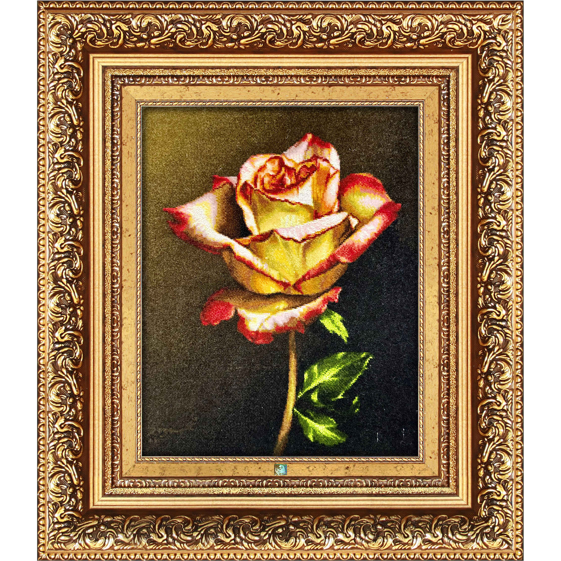 Main image of 手工结波斯挂毯 – 塔布里兹，玫瑰花图案