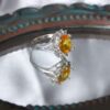 Thumbnail 3: 女士黄水晶纯银戒指——Samin款