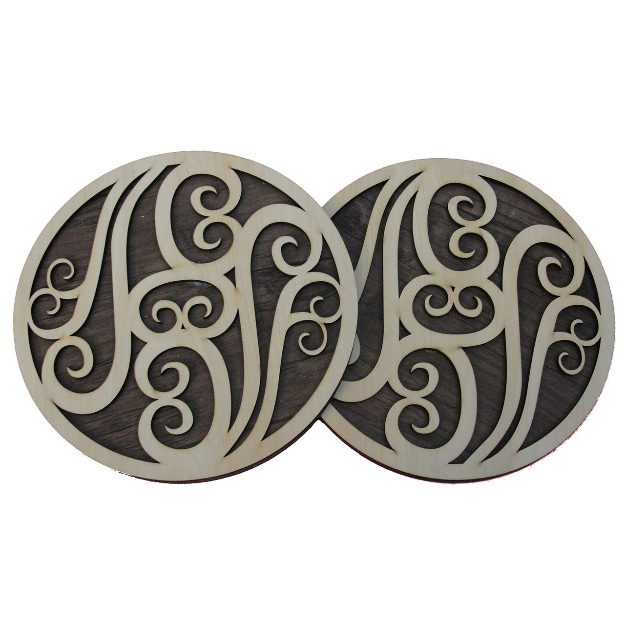 圆形木质隔热垫 – 餐盘下使用