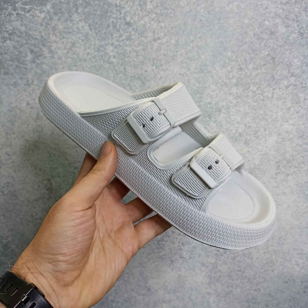 男士朝觐/副朝白色 Ihram 拖鞋 G450