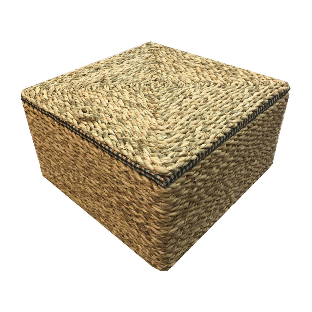 Main image of 手工编织带盖编织篮卡梅莉娅款